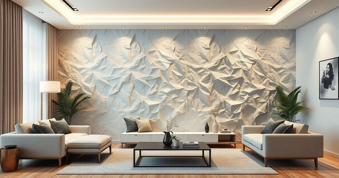 Transforme Seus Ambientes com Revestimento de Gesso 3D e Inove na Decoração Transforme Seus Ambientes com Revestimento de Gesso 3D e Inove na Decoração