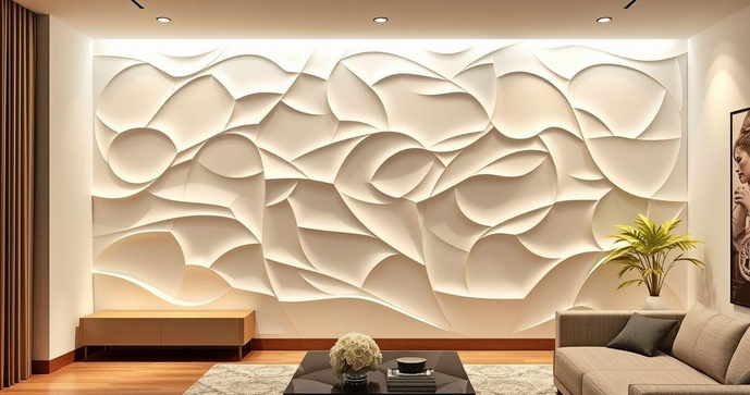 Revestimentos 3D em Gesso: Transforme Seus Ambientes com Estilo Revestimentos 3D em Gesso: Transforme Seus Ambientes com Estilo