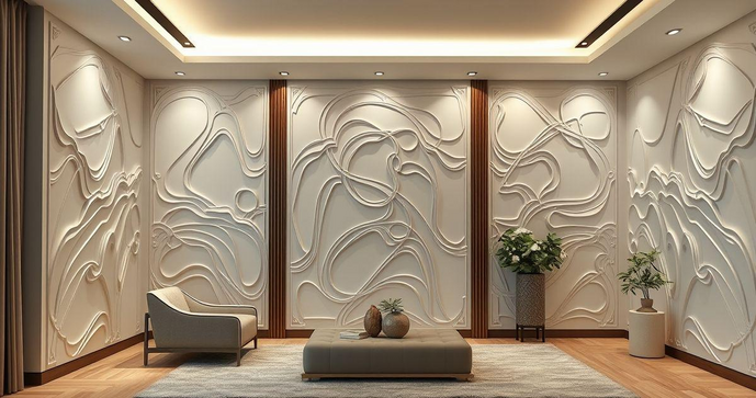 Revestimentos de Gesso para Parede Transformam Ambientes com Estilo e Praticidade Revestimentos de Gesso para Parede Transformam Ambientes com Estilo e Praticidade