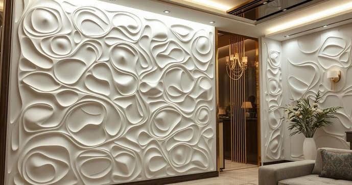 Preço de Placa 3D de Gesso na Decoração Moderna Preço de Placa 3D de Gesso na Decoração Moderna