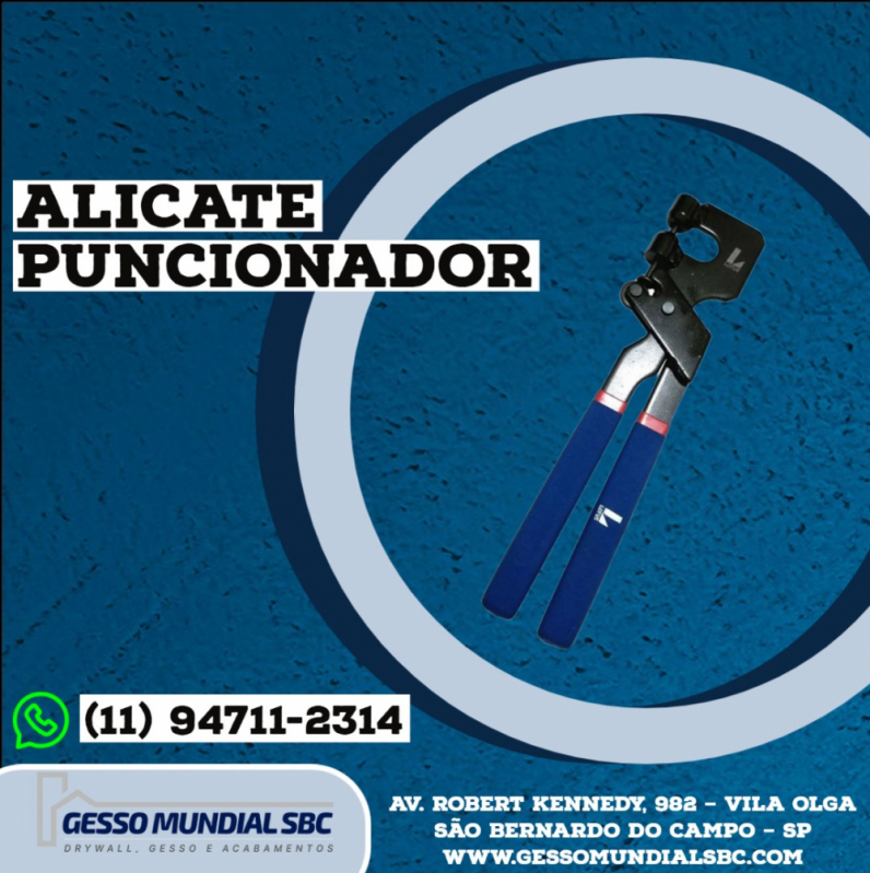 Ferramenta para Gesso Acartonado Embu-Guaçu - Alicate Rebitador