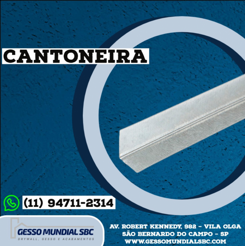 Ferramentas para Gesso Acartonado São Bernardo do Campo - Canaleta para Drywall