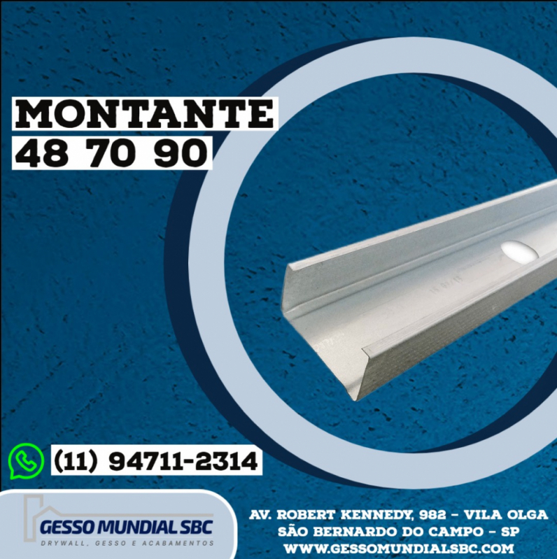 Tesoura para Cortar Ferragens de Drywall Valores São Sebastião - Montante para Parede de Drywall