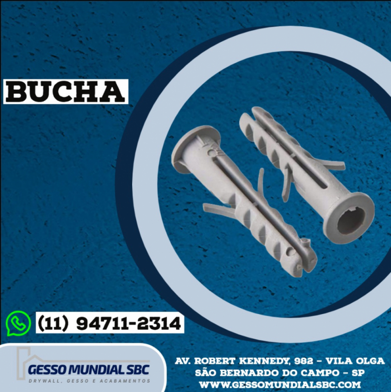 Valor de Bucha e Parafuso para Drywall Guarujá - Parafuso para Drywall